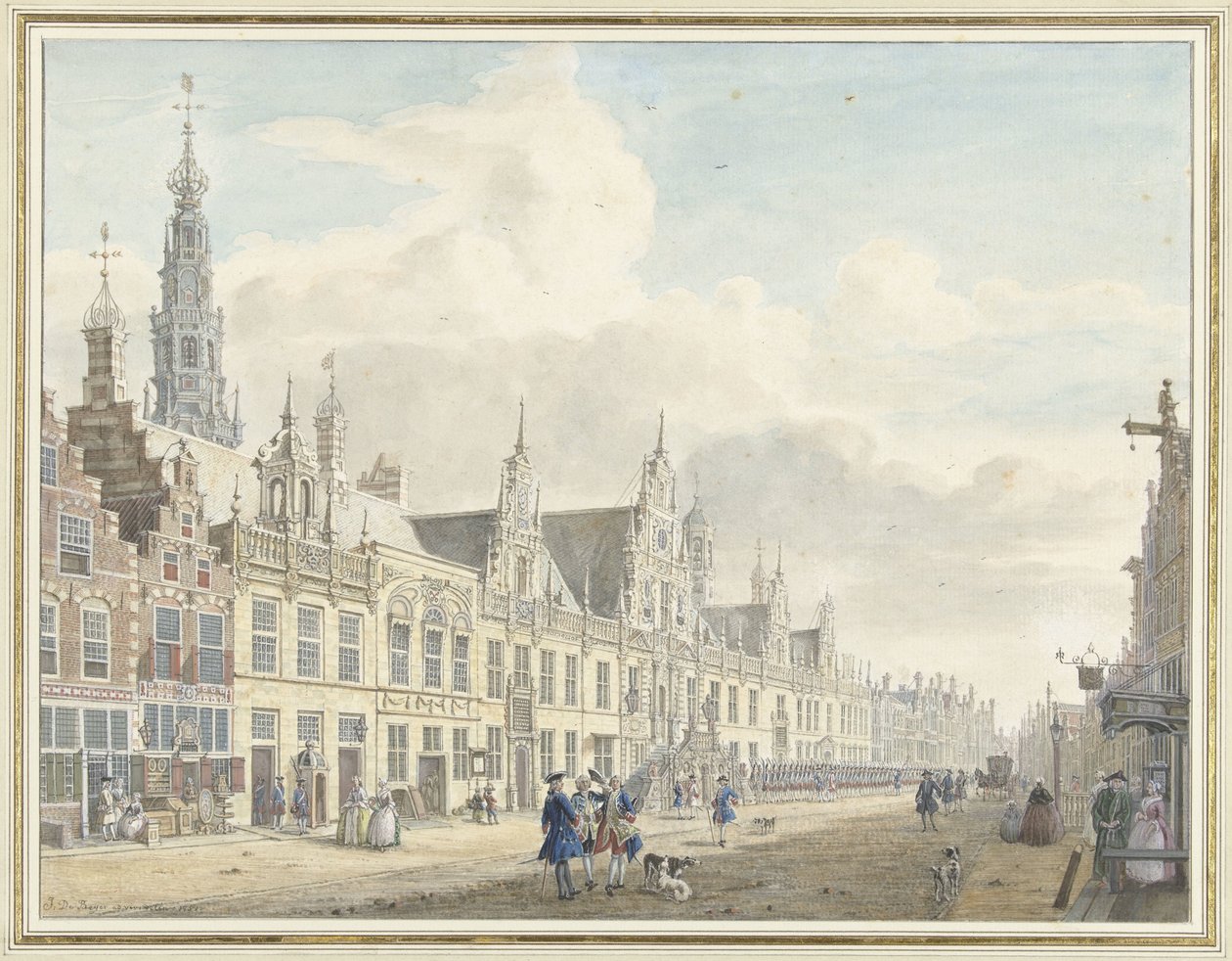 Leidenská radnice od Jan de Beijer
