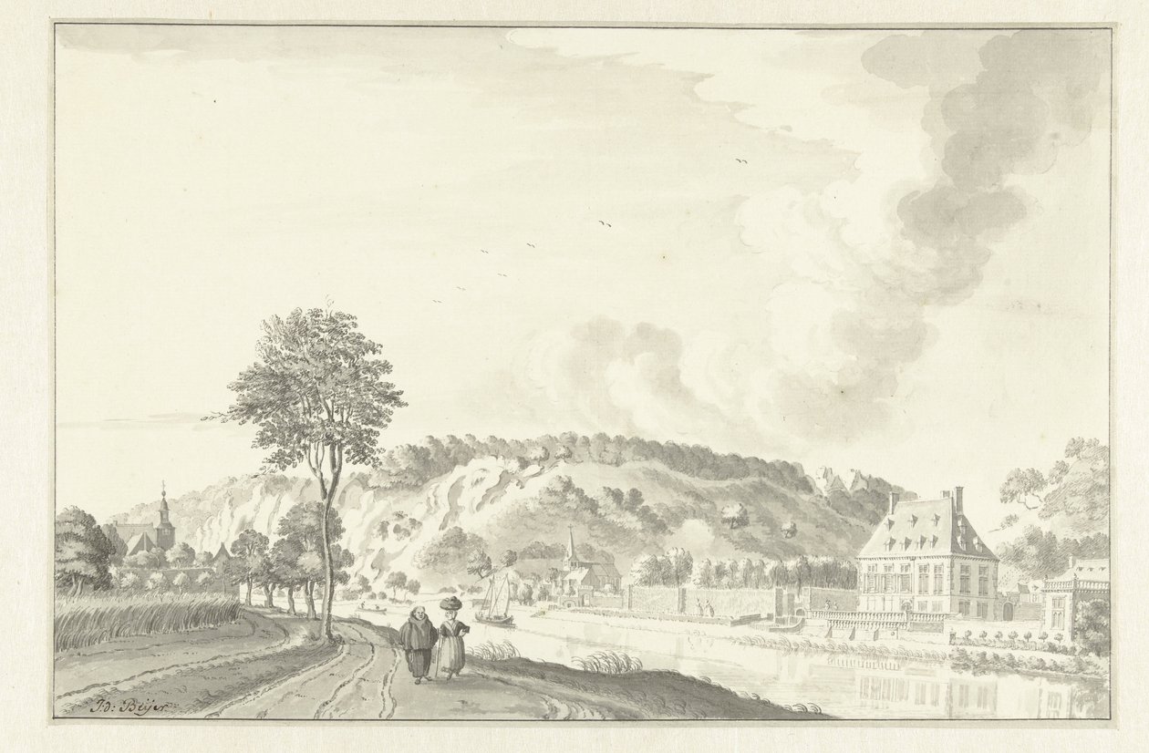 Hrad Daff, podél řeky Meuse, nad Namurem od Jan de Beijer