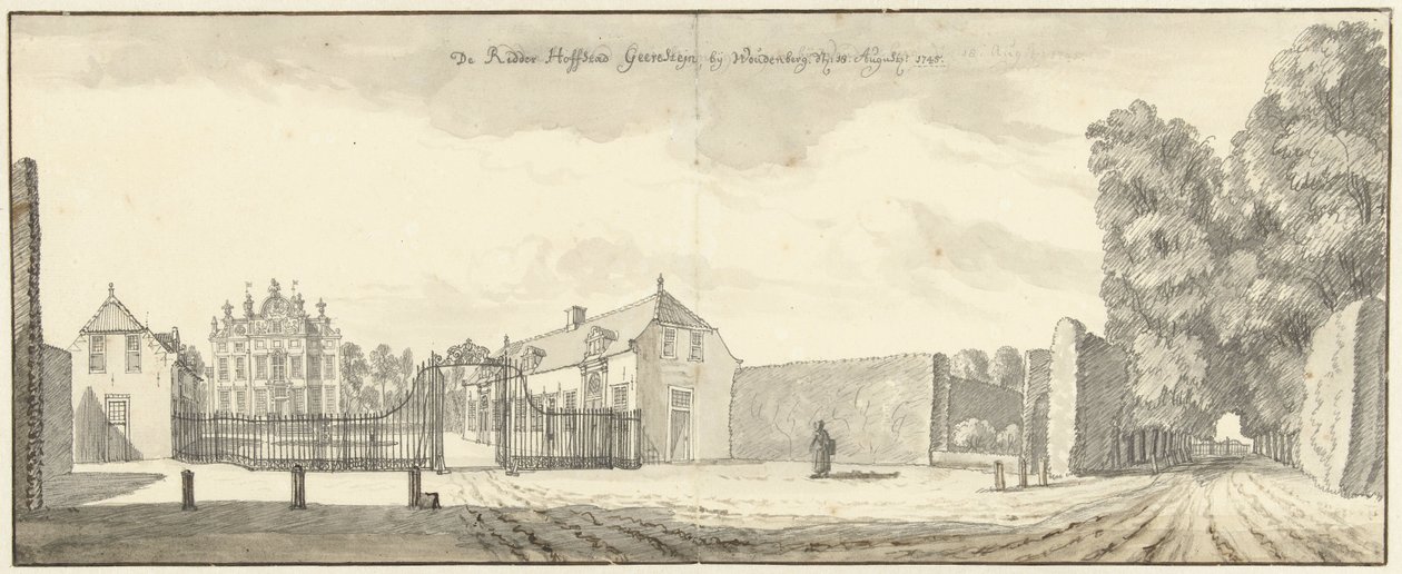 Ridderhofstad Geerestein poblíž Woudenberg od Jan de Beijer