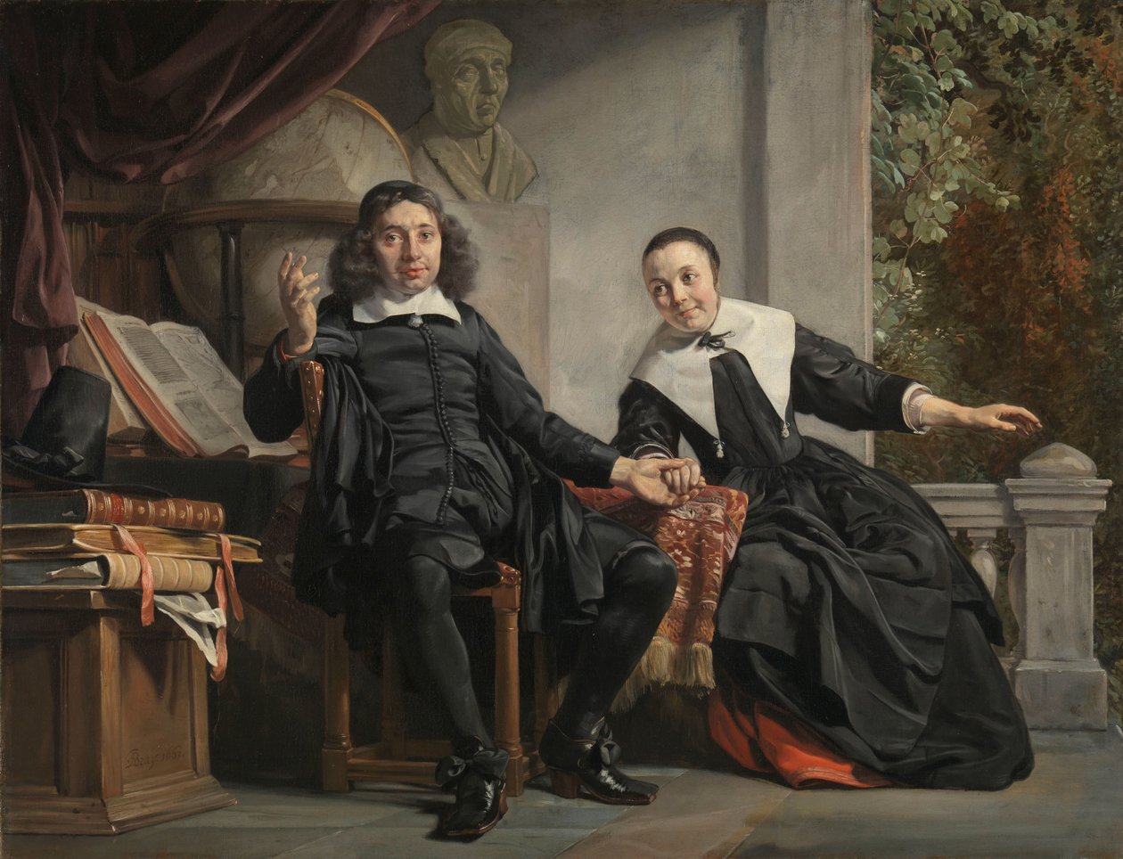 Abraham Casteleyn a jeho manželka Margarieta van Bancken Haarlemský tiskař Abraham Casteleyn a jeho manželka Margarieta van Bancken od Jan de Bray