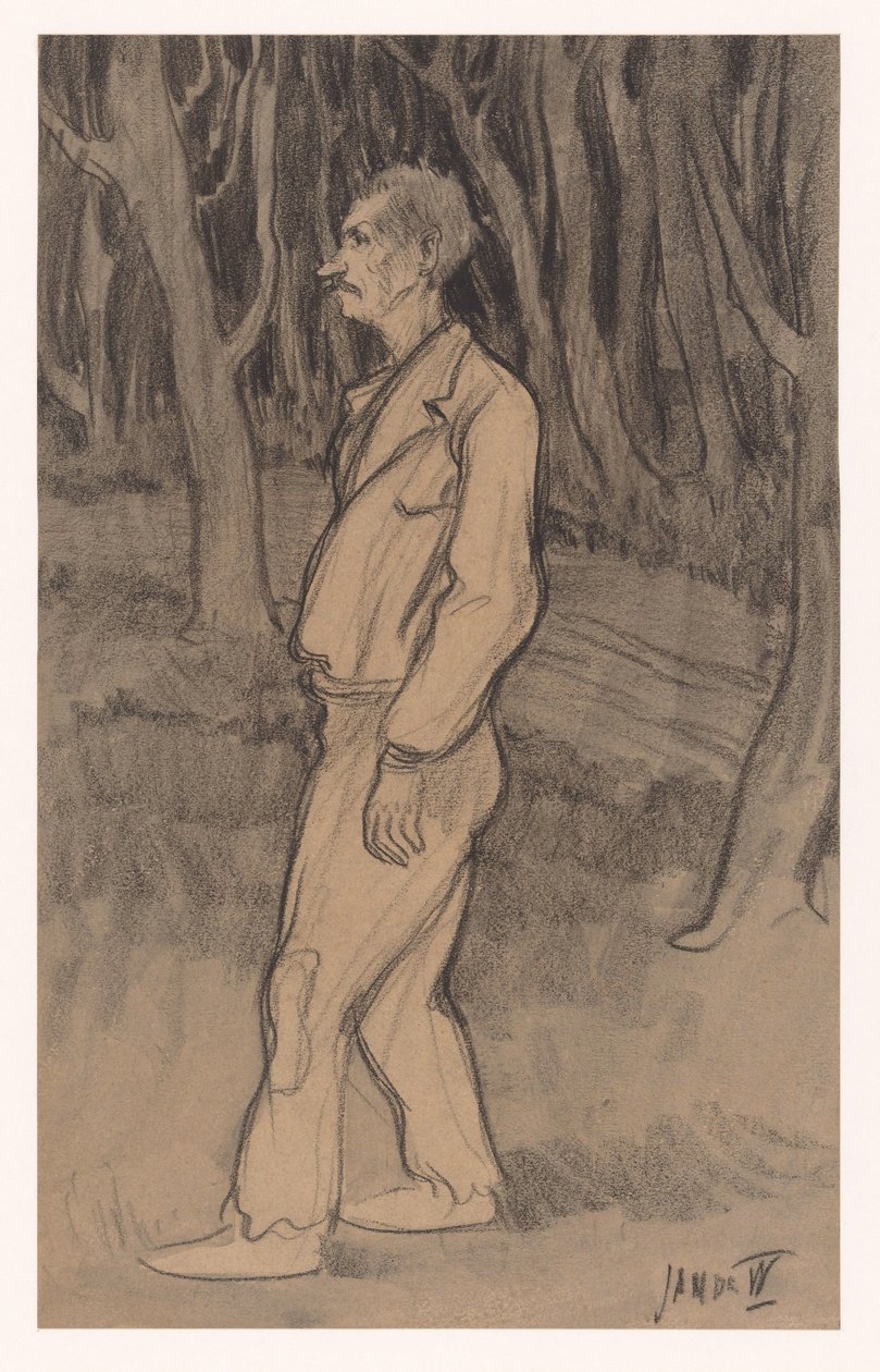 Pracovník od Jan de Waardt (signed by artist)