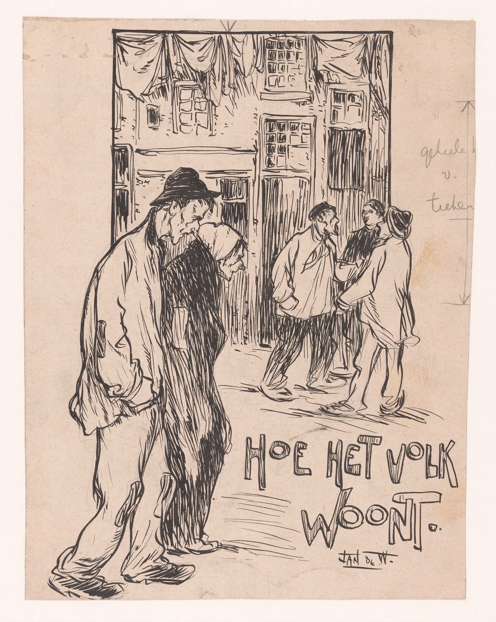 Jak lidé žijí (název na objektu) od Jan de Waardt (signed by artist)