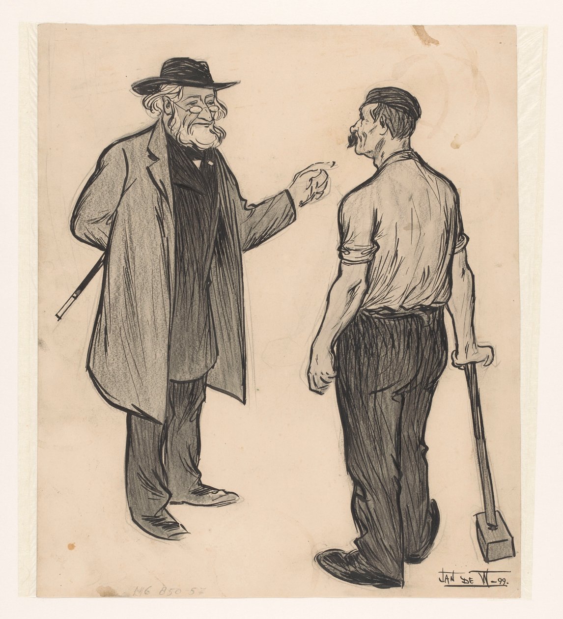 Marxista a dělník od Jan de Waardt (signed by artist)