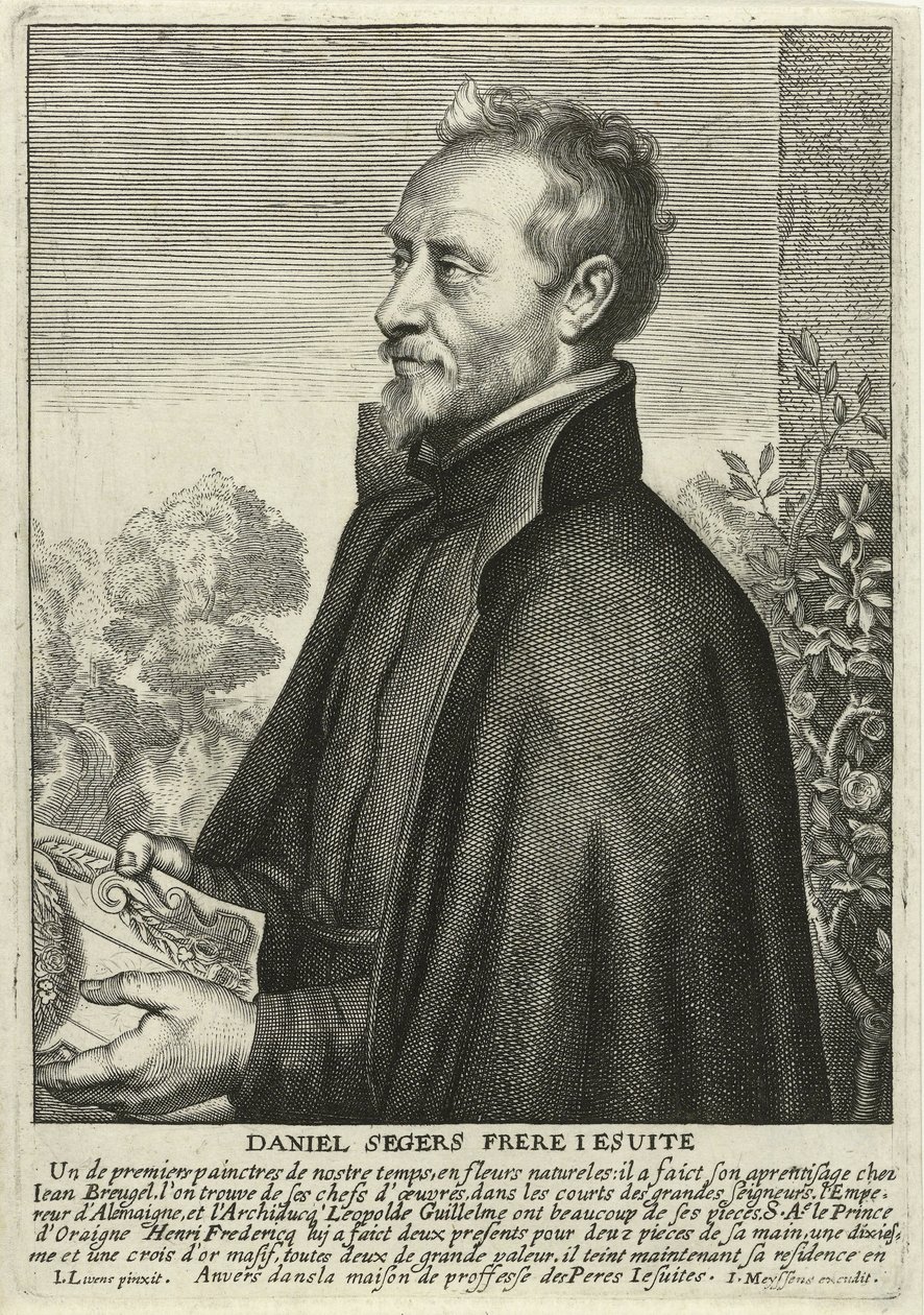 Daniel Segers (rytina) od Jan the Elder (after) Lievens
