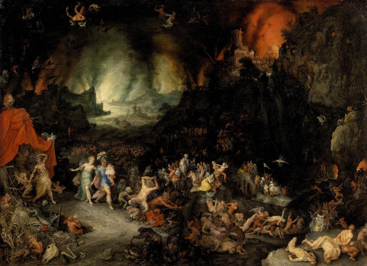 Aeneas v podsvětí - Peinture de Jan Brueghel starší od Jan the Elder Brueghel
