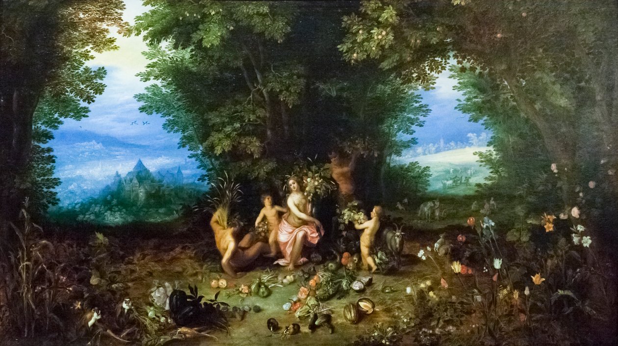 Maan allegoria, n. 1611 od Jan the Elder Brueghel