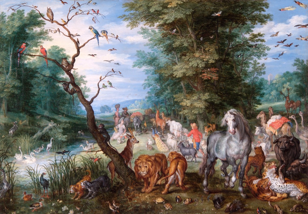 Vstup do archy od Jan the Elder Brueghel