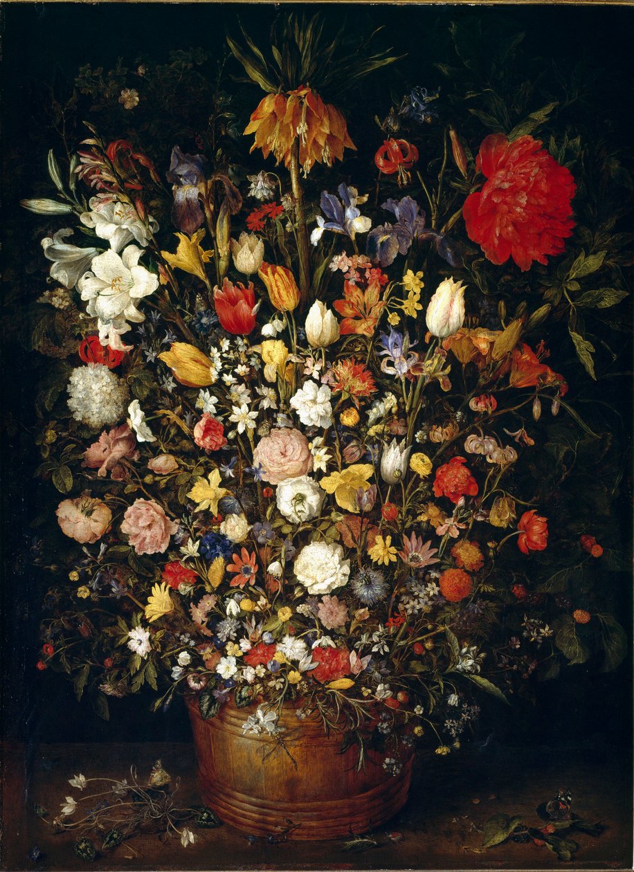 Velká kytice květin Obraz Jana Brueghela staršího nazývá Bruegel ze sametu (Bruegel nebo Brueghel od Jan the Elder Brueghel