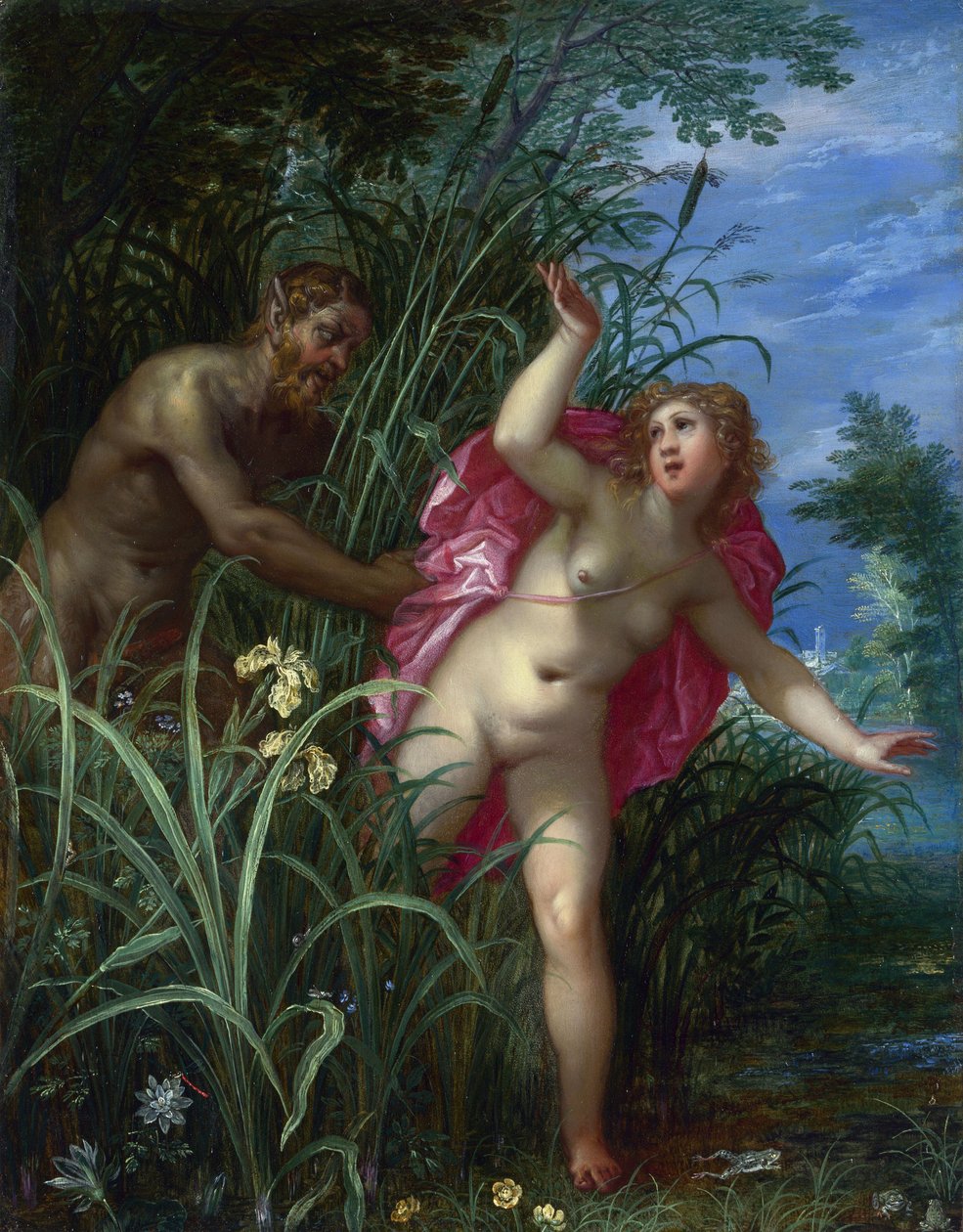 Pan pursuing Syrinx - Pan pursuing Syrinx - Brueghel, Jan, the Elder (1568-1625) (Jan Brueghel 