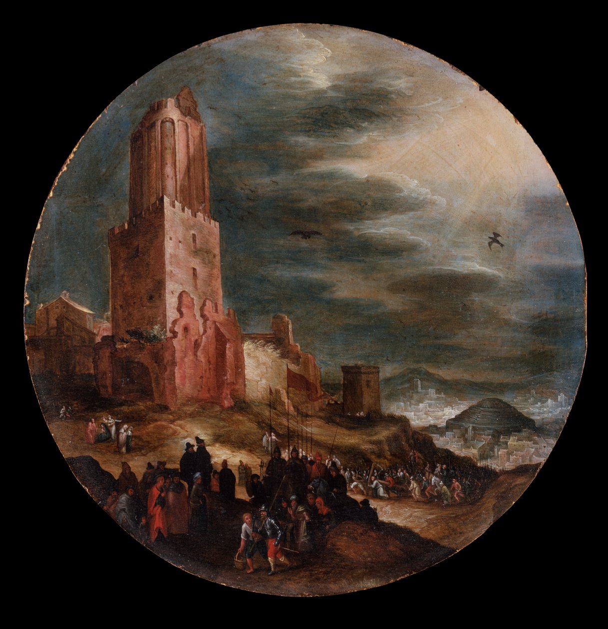 Cesta na Golgotu, kolem roku 1600 od Jan the Elder Brueghel