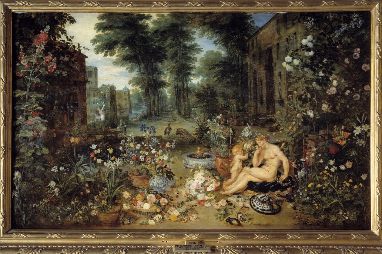 Čich. Alegorie pěti smyslů Obraz Jana I. Brueghel Dit De Velours (1568-1625) od Jan the Elder Brueghel