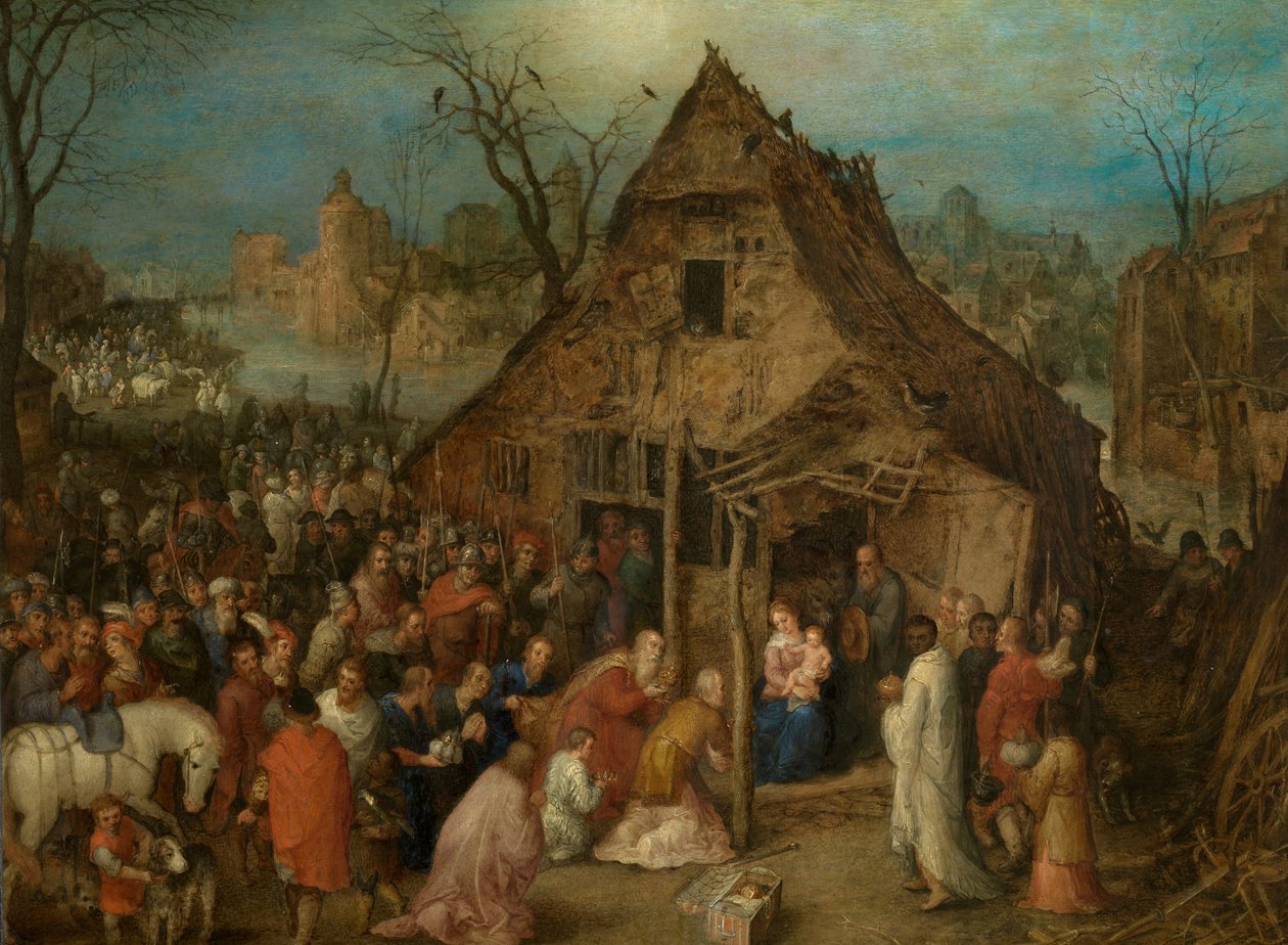 Klanění mudrců od Jan the Elder Brueghel