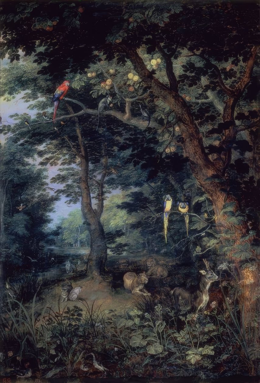 Pozemský ráj“, ca od Jan the Elder Brueghel