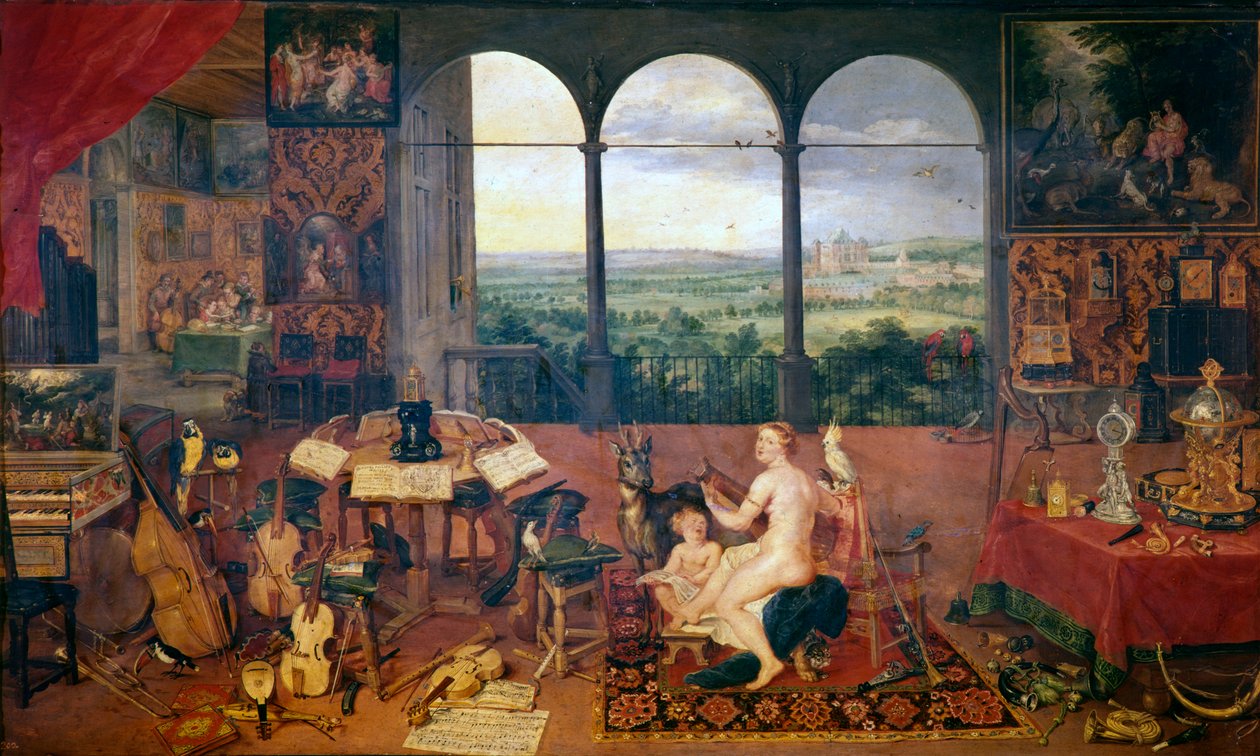 Smysl pro sluch, 1618 od Jan the Elder Brueghel