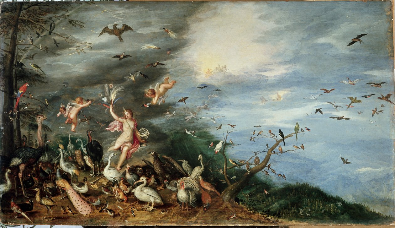 Čtyři prvky: alegorie vzduchu (olej na panelu od Jan the Elder Brueghel
