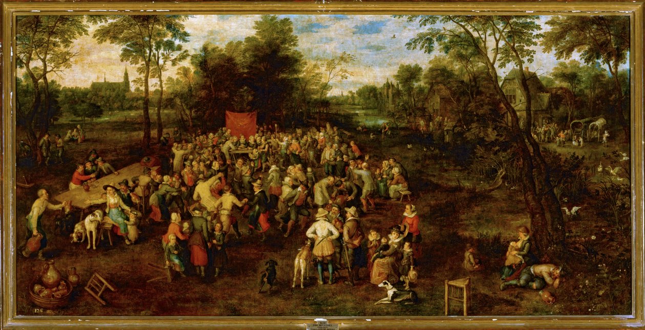 Svatební hostina ... (malba na plátně) od Jan the Elder Brueghel