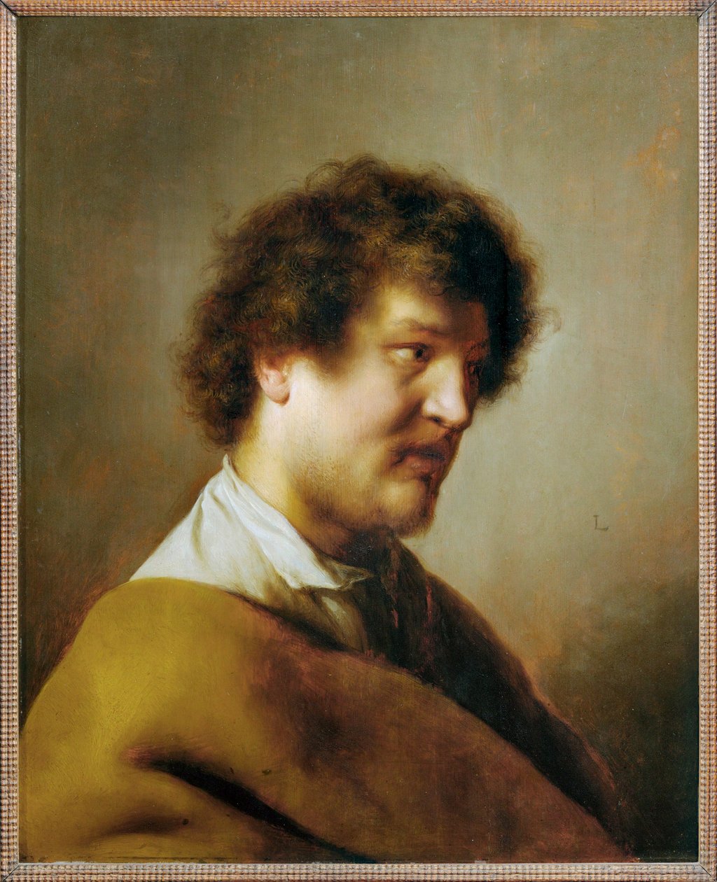 Mužský portrét (malba na dubovém dřevě) od Jan the Elder Lievens