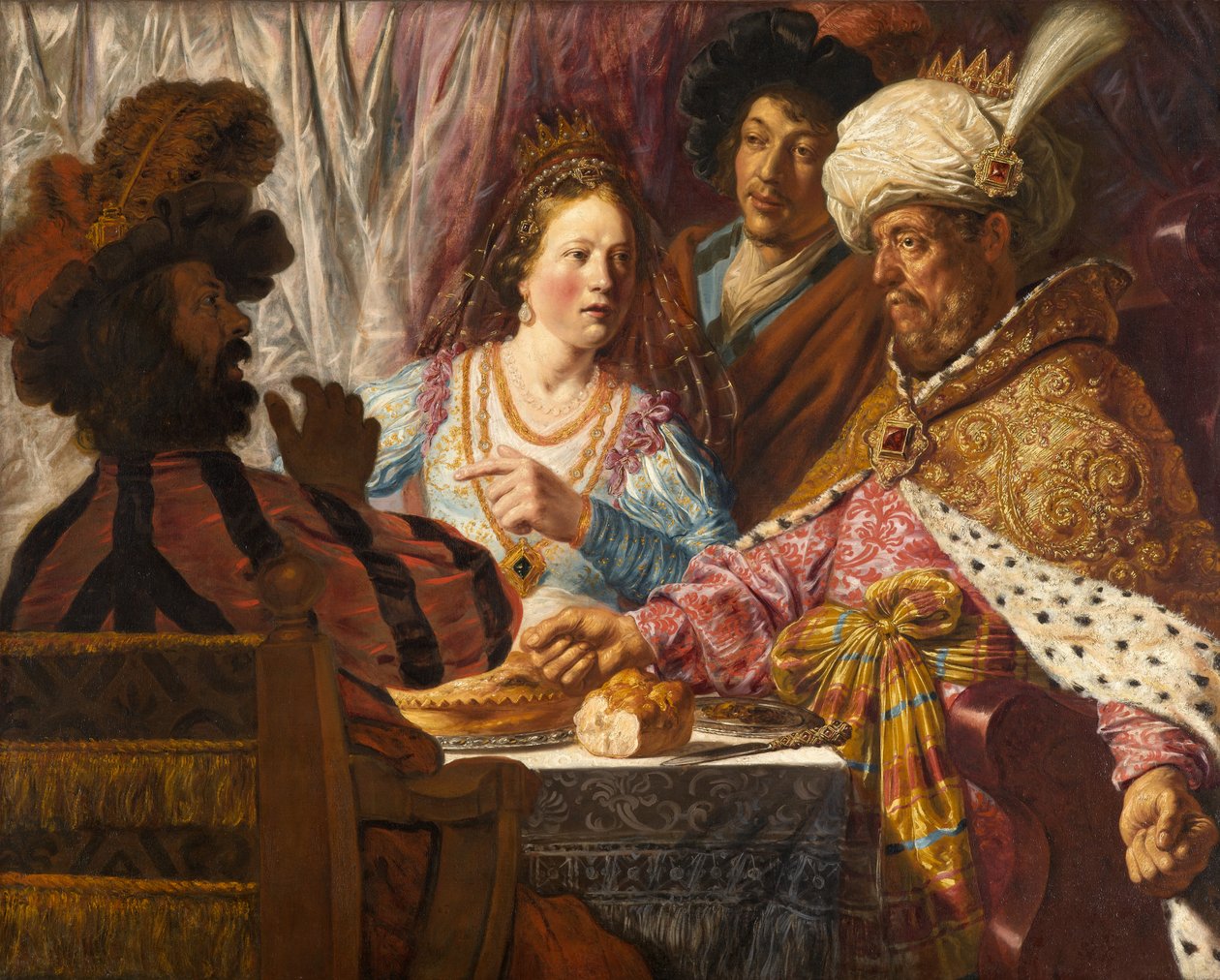 Slavnost Ester, kolem roku 1625 od Jan the Elder Lievens