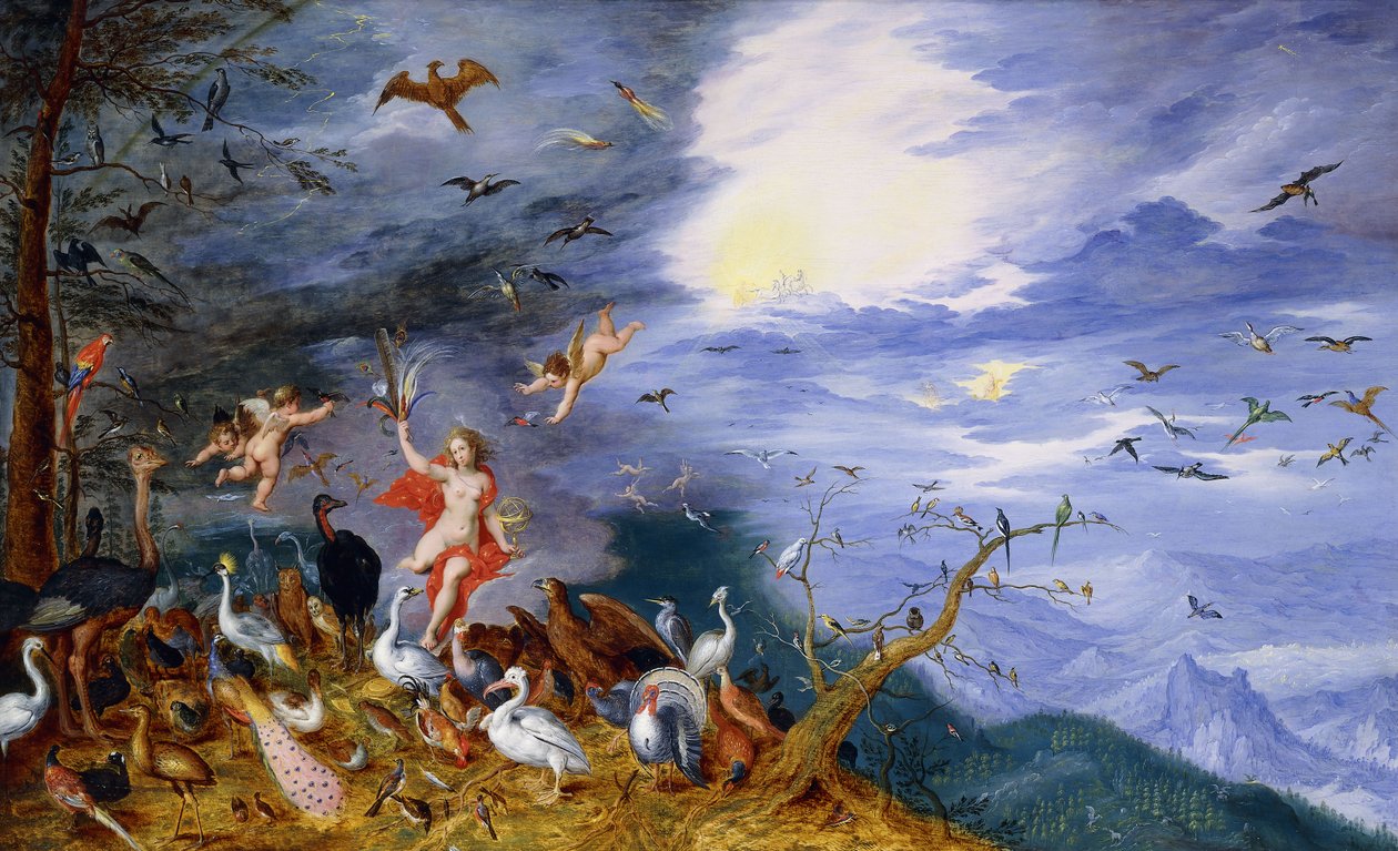 Alegorie vzduchu, c.1630 od Jan Brueghel the Younger