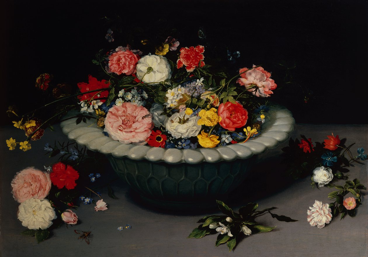 Květinové zátiší (olej na desce) od Jan the Younger Brueghel