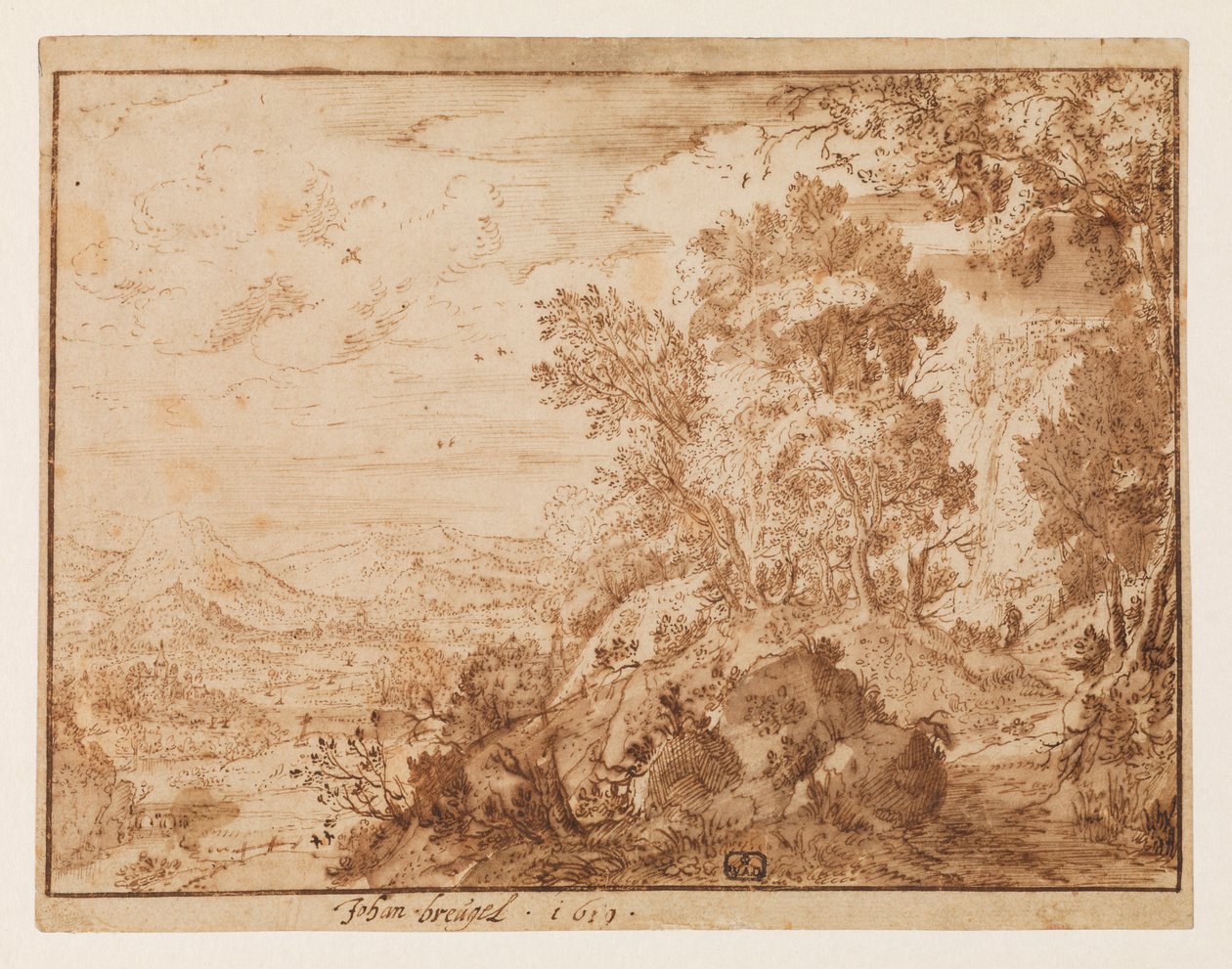 Horská krajina, 1619 od Jan Brueghel the Younger