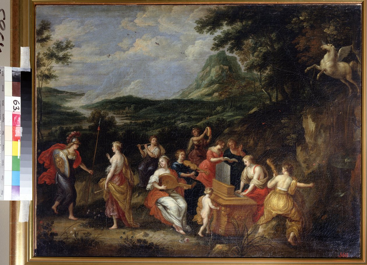 Pallas Athéna a múzy od Jan van Balen