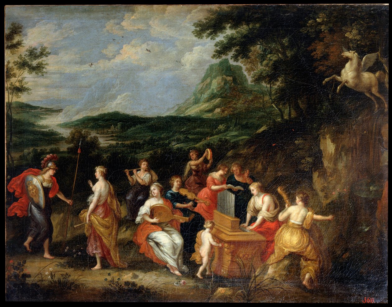„Pallas Athéna a múzy“, 30. léta 17. století. od Jan van Balen