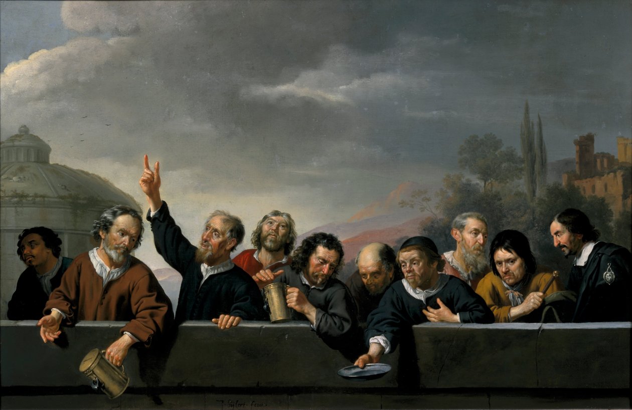Portréty obyvatel kostela svatého Jobse v Utrechtu od Jan van Bijlert