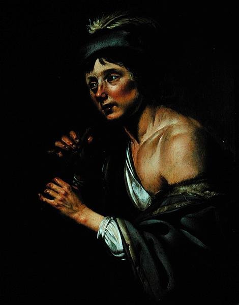 Pastýř s flétnou (olej na desce) od Jan van Bijlert or Bylert