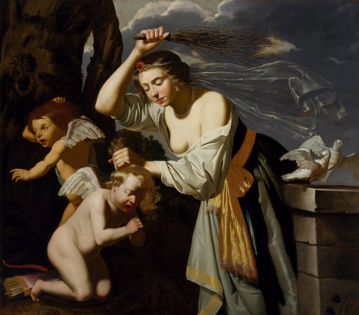 Venus Chastising Cupid, 1628 od Jan van Bijlert or Bylert