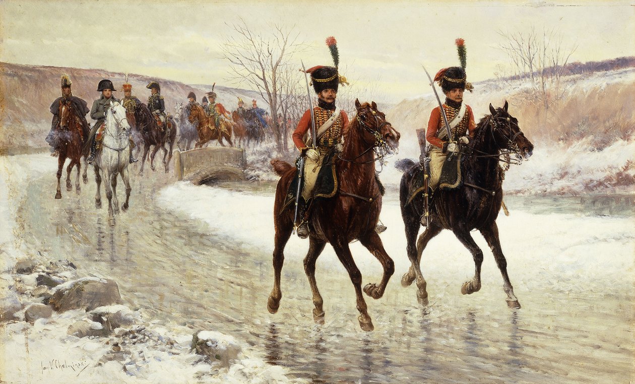 Napoleon a jeho doprovod, od Jan van Chelminski