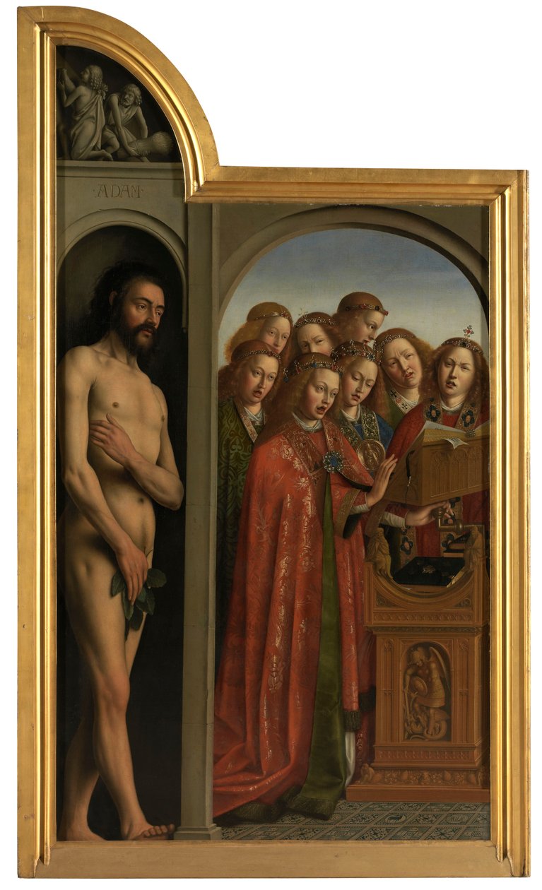 Adam a zpívající andělé od Jan van Eyck