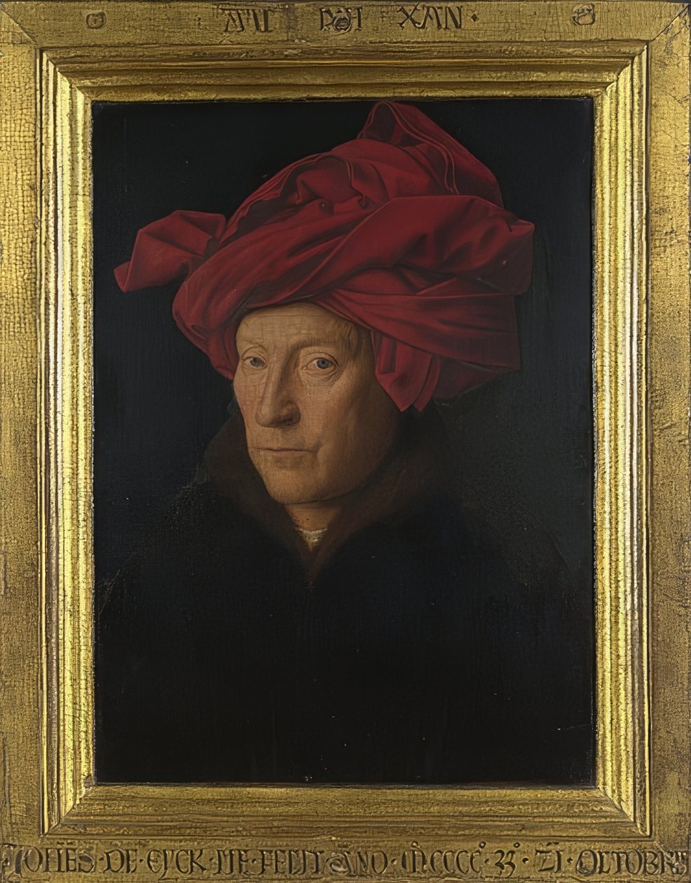 Portrét muže (autoportrét?). 1433 od Jan van Eyck