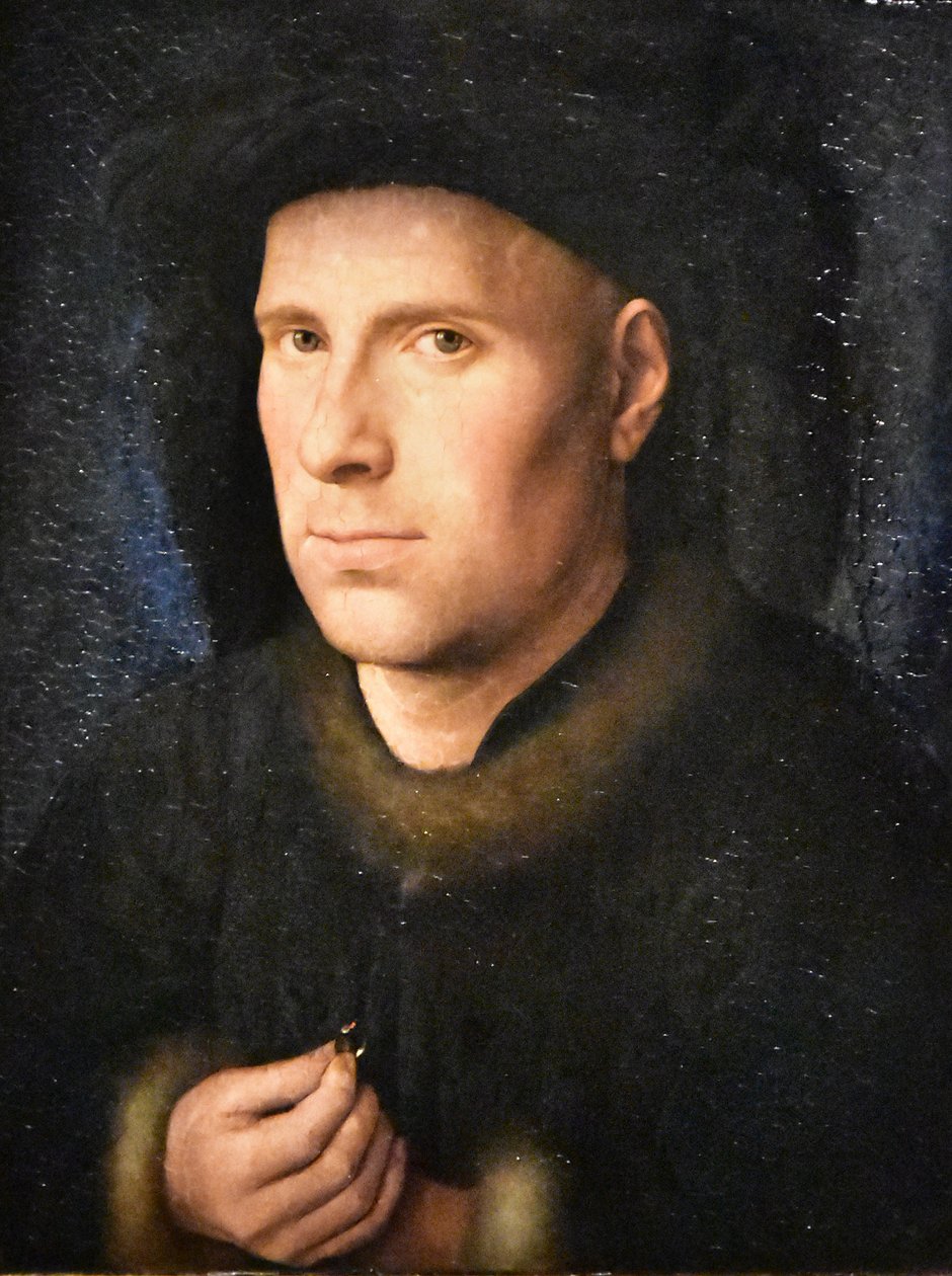 Německy: Der Goldschmied Jan de Leeuw (1401- nach 1456) Portrét Jana de Leeuw od Jan van Eyck