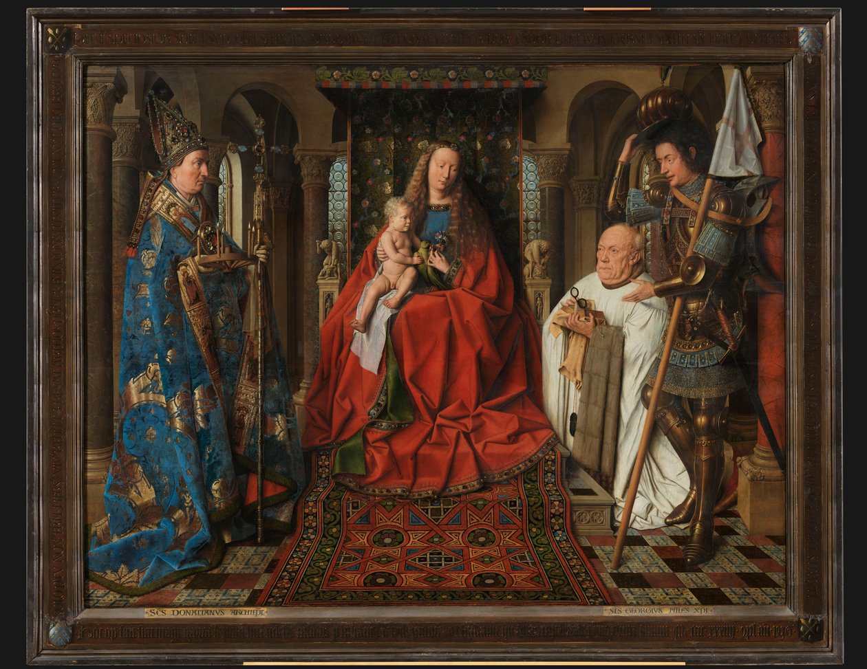 Madonna s kanovníkem Jorisem van der Paelem od Jan van Eyck