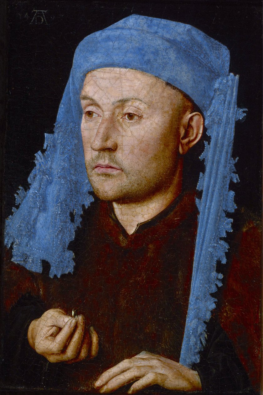 Muž v modré čepici od Jan van Eyck