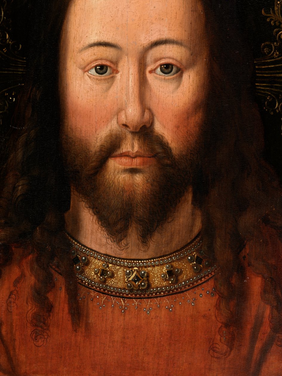 Portrét Krista (olej na panelu) (detail) od Jan van Eyck