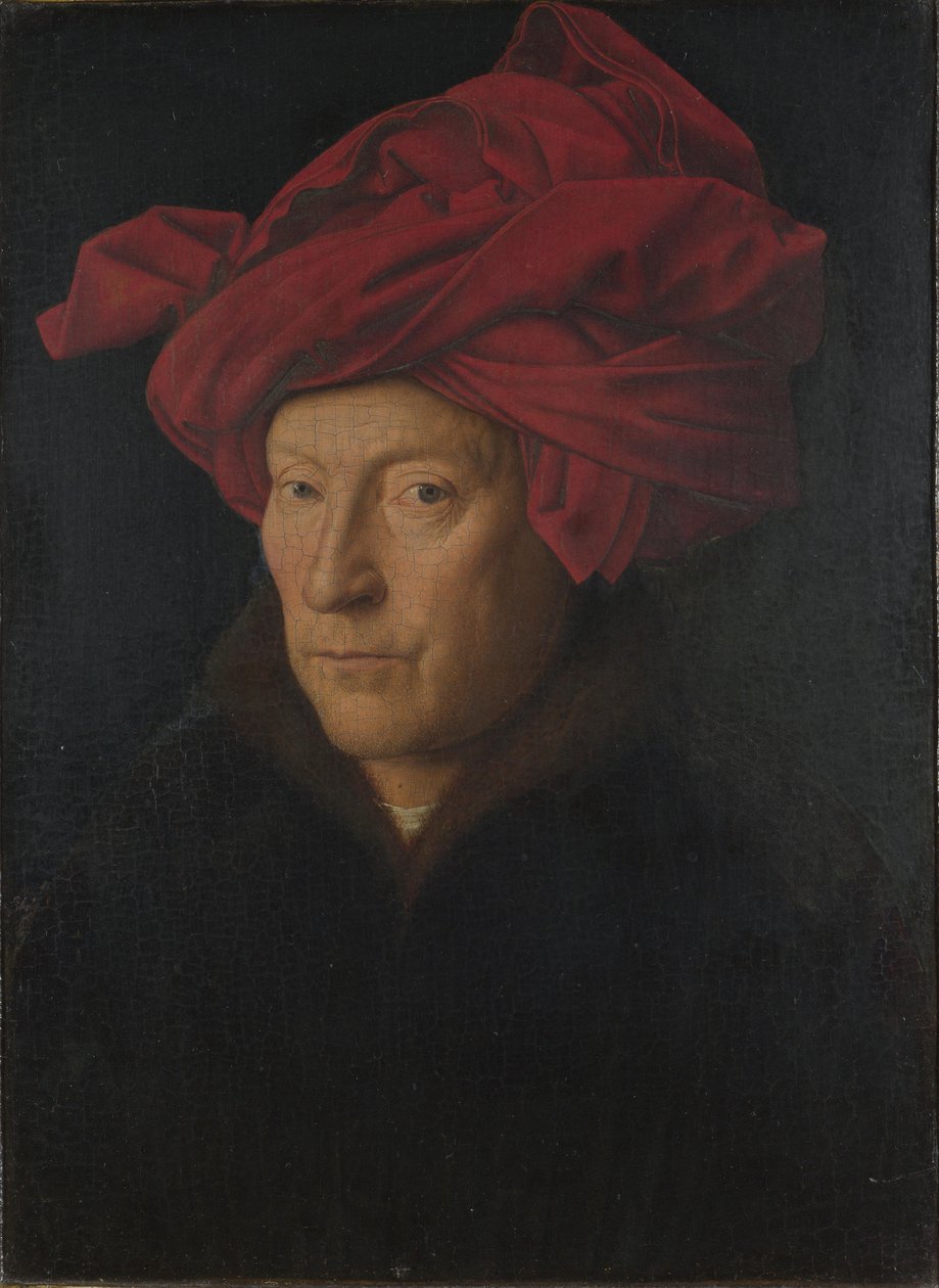 Portrét muže, autoportrét, 1433 od Jan van Eyck