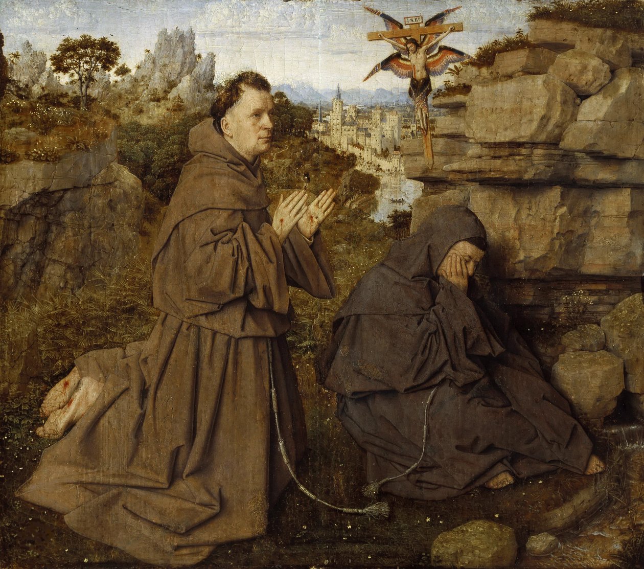 Svatý František z Assisi přijímá stigmata, cca 1430. od Jan van Eyck