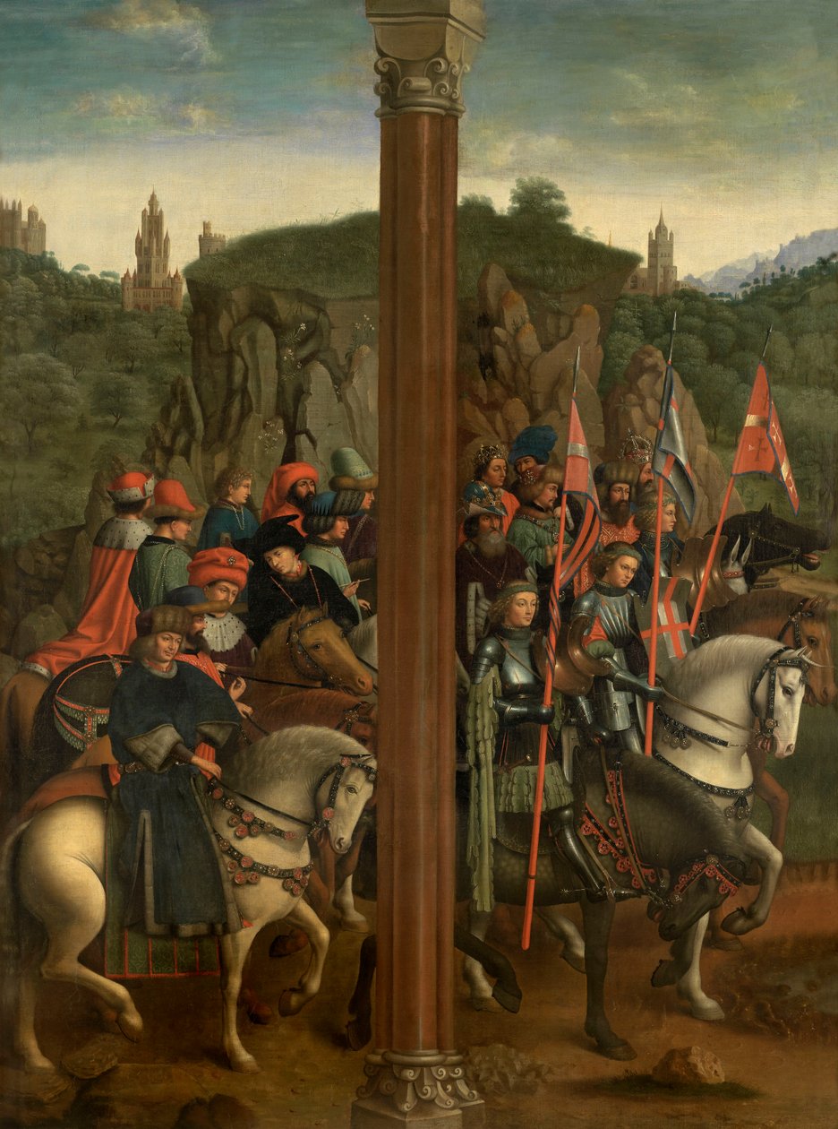 Rytíři Kristovi a spravedliví soudci od Jan van Eyck