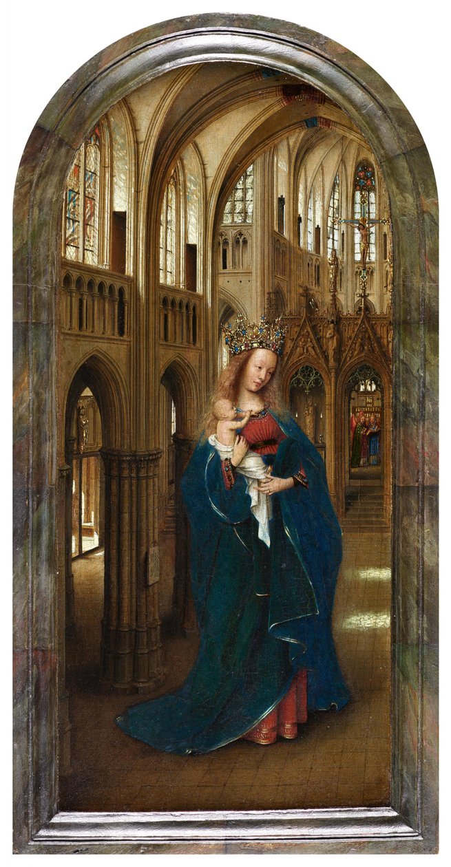 Madona v kostele od Jan van Eyck