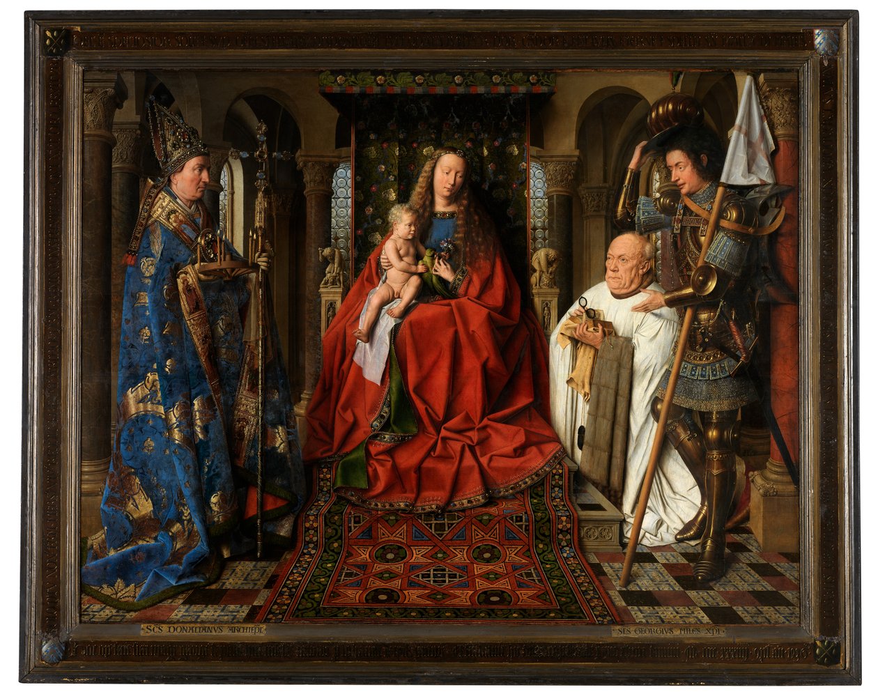 Panna a dítě s kanovníkem Jorisem van der Paele od Jan van Eyck
