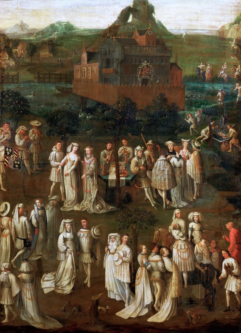 Sňatek Filipa Dobrého s Isabellou Portugalskou v lednu 1430 od Jan van Eyck