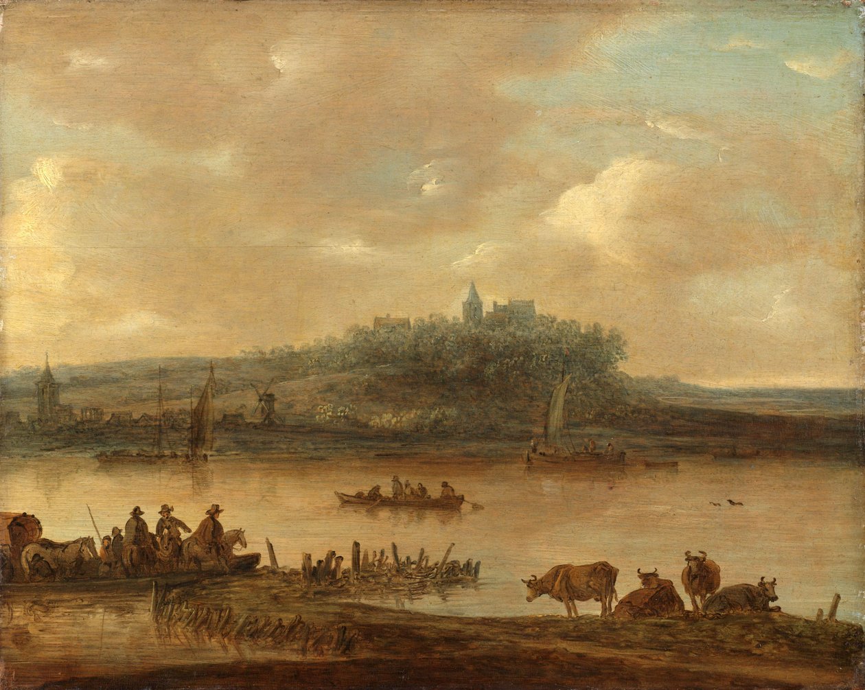 Pohled na Rýn a Elterberg od Jan van Goyen (manner of)