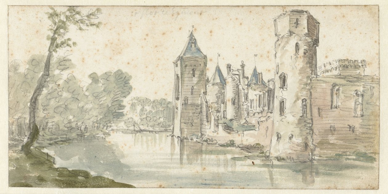 Pohled na hrad Egmond od Jan van Goyen (possibly)