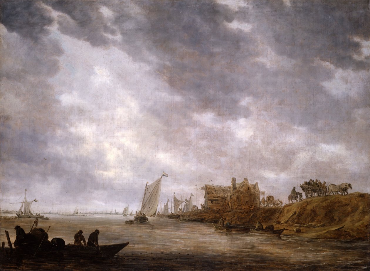 Říční scéna, 1642. od Jan van Goyen
