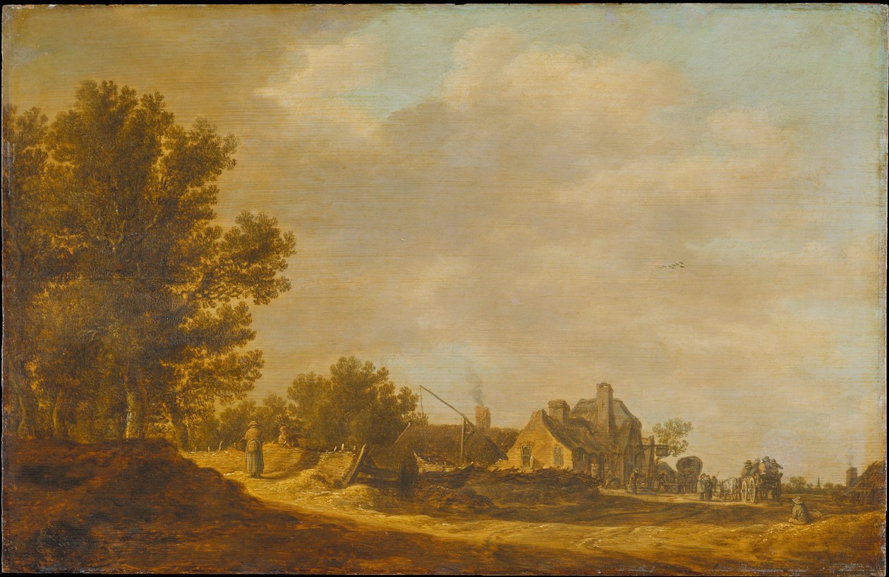 Krajina s hospodou od Jan van Goyen