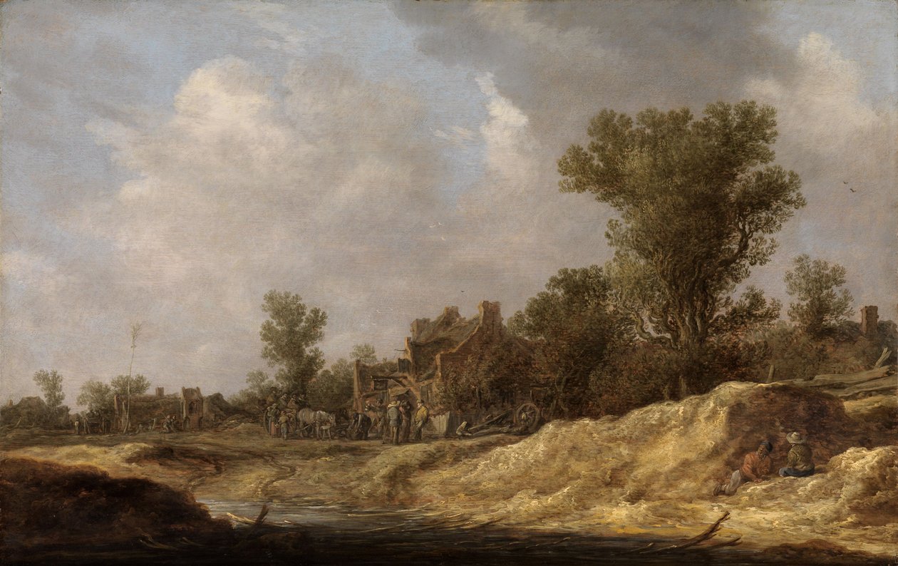 Krajina s venkovany od Jan van Goyen