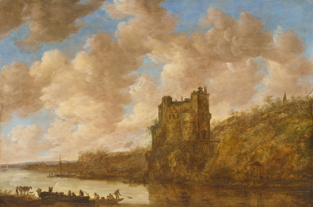 Velký hrad od Jan van Goyen