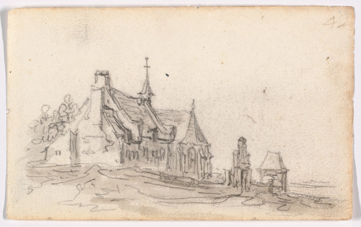 Dům malomocných v Cleves od Jan van Goyen